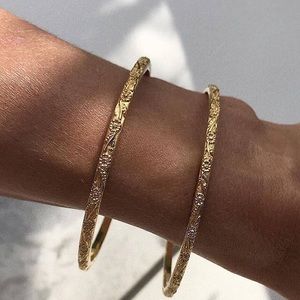 Simple Gold Bangle Bracelets